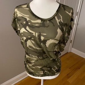 Michael Kors Camouflage Top. Size XS. NWOT